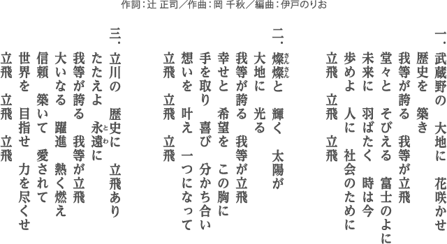 大地に花咲かせ　歌詞