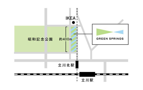 GREEN SPRINGS Map